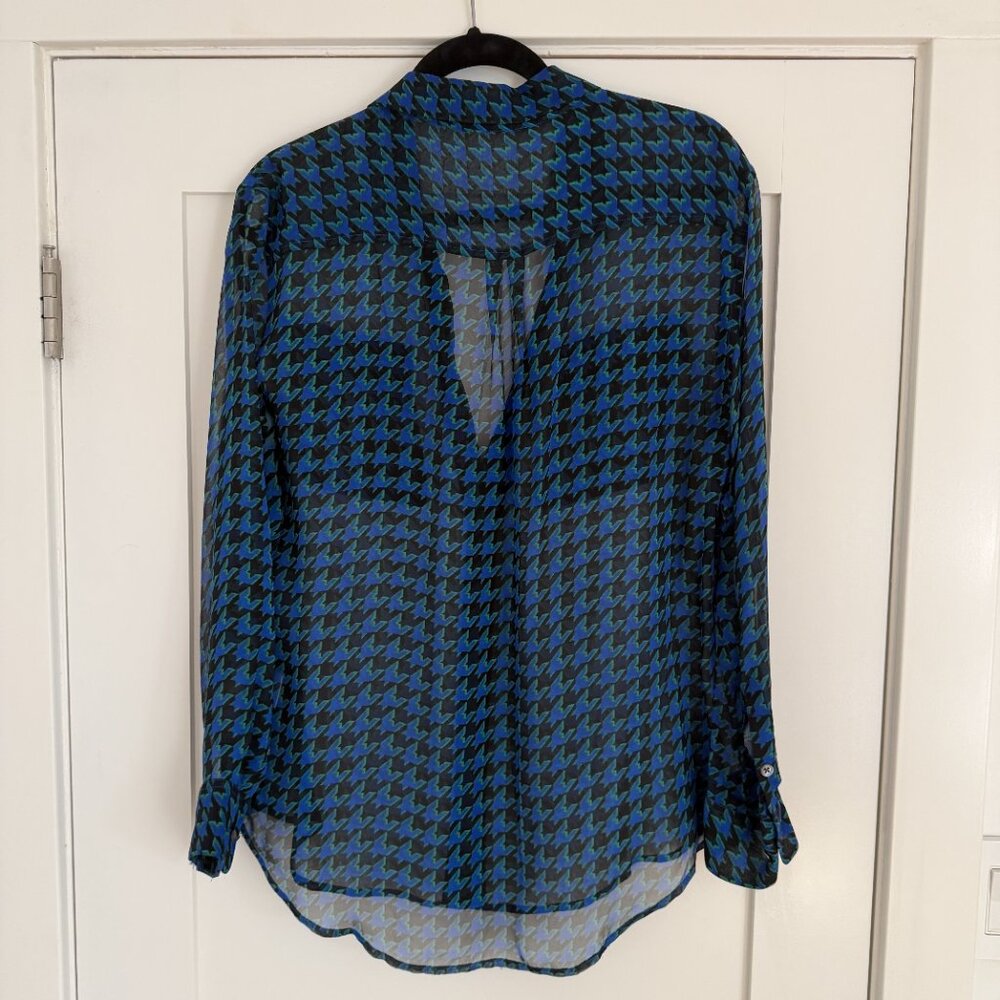Sheer Equipment Button Down Blouse - image 3